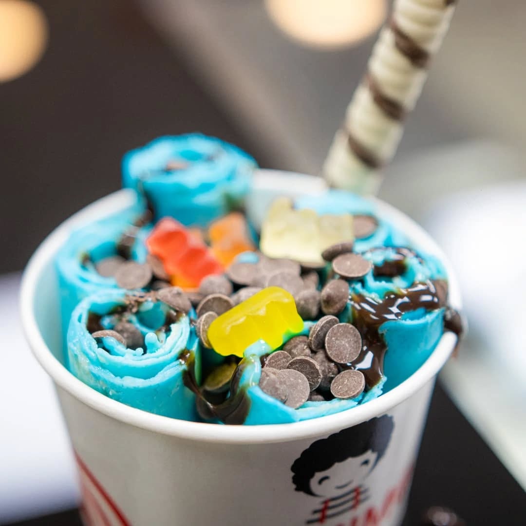 Helado en rollo Blue Sky