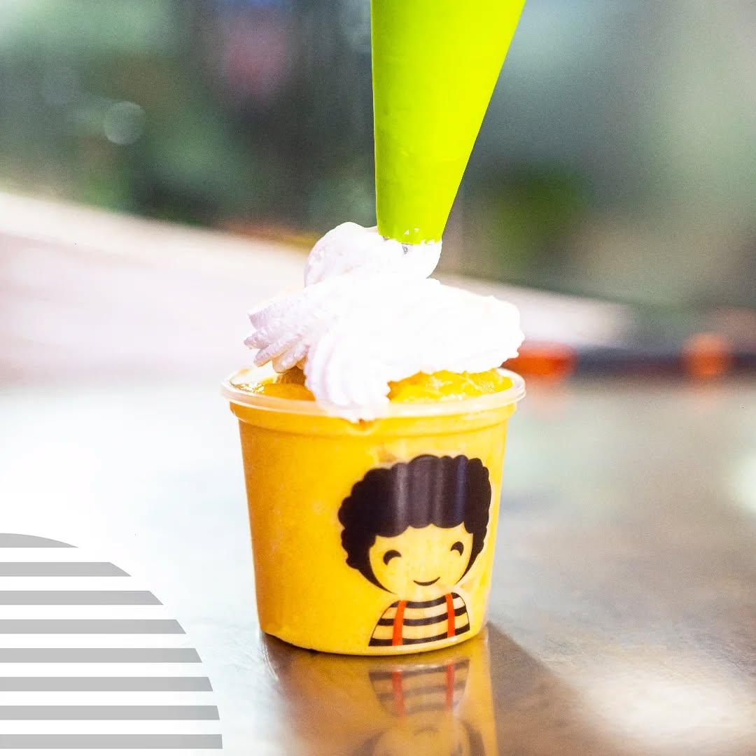 Frappe tropical con crema